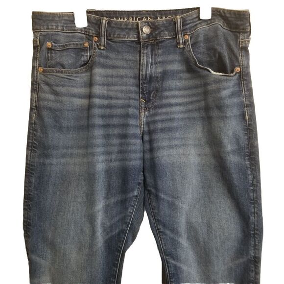 American Eagle Jeans Mens Athletic Fit AirFlex+ 36x32 Blue Medium Wash - Picture 3 of 4